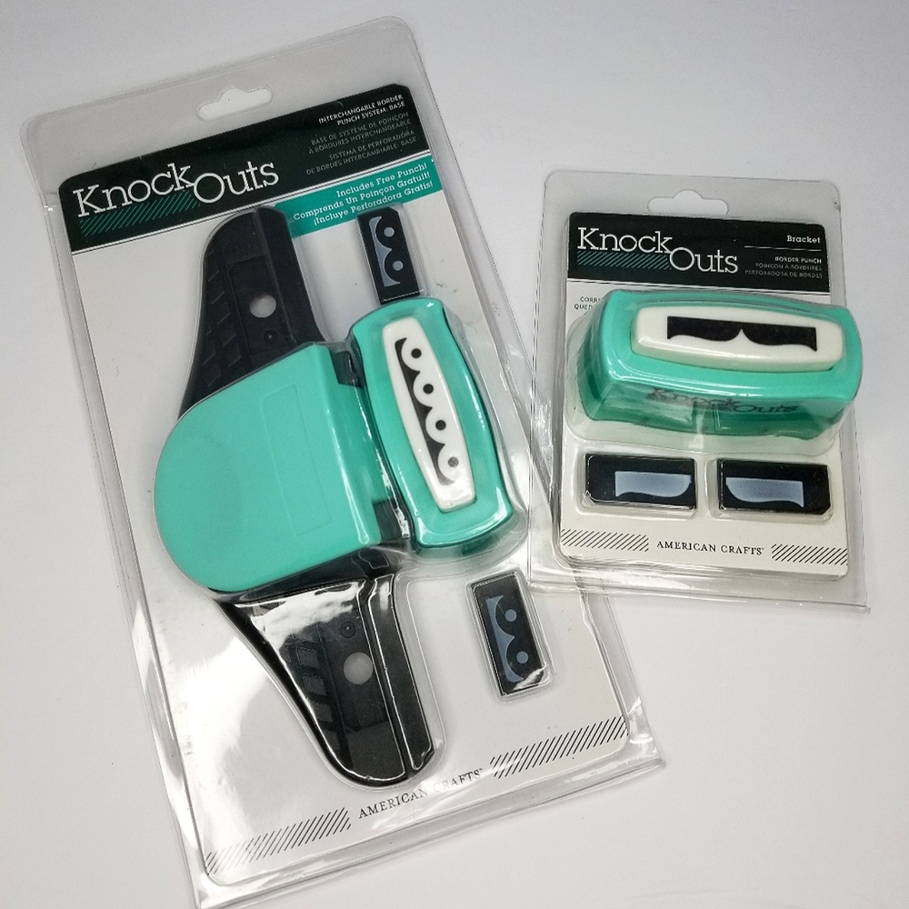 American Crafts "Knock Outs" Interchangeable Border Punch System- New in Package